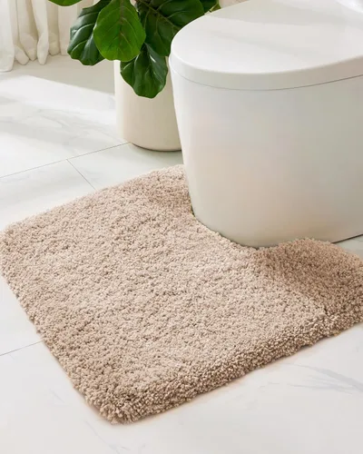 Miniatura 31 de ILANGO Alfombras de Baño Beige 32" × 20" Antideslizantes y Súper Absorbentes Extra Gruesas Suaves, Alfombra de Baño Lavable para Piso, Alfombra