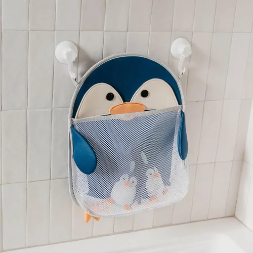 Miniatura 9 de Copper Pearl Oceana - Organizador de juguetes de baño con ventosas de malla extra grande para bañera, red de almacenamiento de juguetes de baño