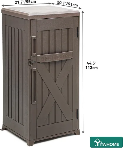 Miniatura 7 de Yitahome Caja de entrega y almacenamiento de paquetes grandes de 60 galones, caja de entrega de paquetes de doble pared de resina para exteriores e