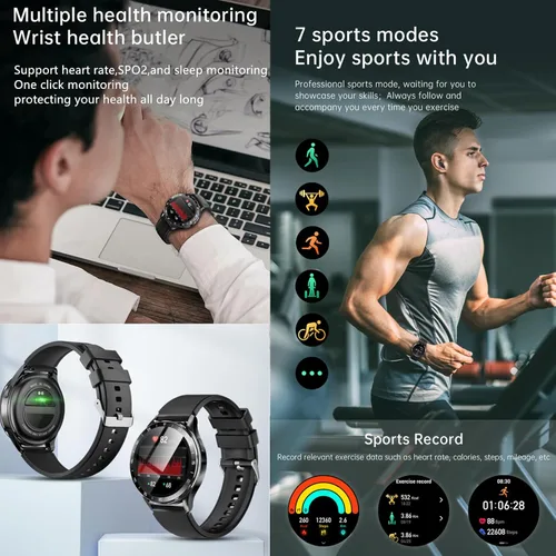 Miniatura 5 de Tuanzi X10 2 en 1 Smart Watch con auriculares 1.39 pulgadas Smartwatch TWS Bluetooth Auricular Monitor de salud Sport Watch Fitness Tracker