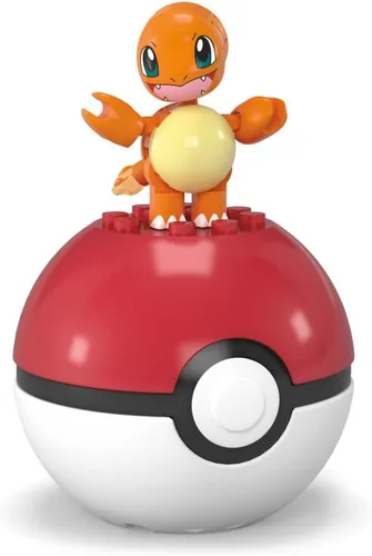 Miniatura 5 de MEGA Pokémon Juguete de construcción Pokémon Evergreen Charmander Ball para niños a partir de 6 años