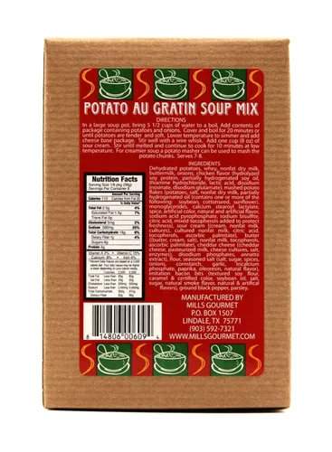 Miniatura 3 de Mills Gourmet Mezcla de sopa gratinada de papa au Hecho con sabores de papas frescas, crema agria y queso cheddar afilado Todos los ingredientes