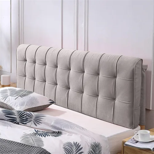 Miniatura 9 de Cojín tapizado para cabecero, cabecero de despegar y pegar, tamaño Queen, almohada de lectura, almohada de pared para dormitorio, cama, banco