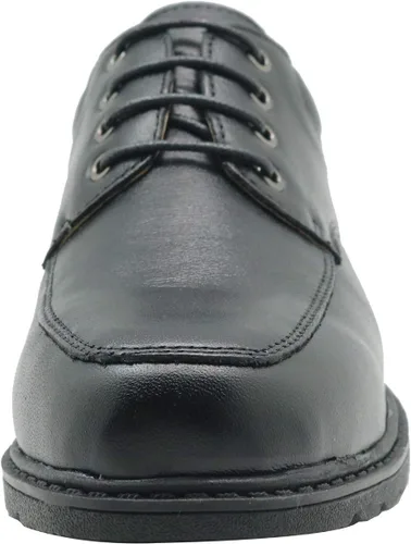 Miniatura 3 de AHANNIE - Zapatos de vestir clásicos de piel para niños con cordones negros para niños (niño pequeñoniño grande)