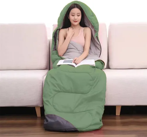 Miniatura 5 de tuphen - Sacos de dormir para adultos, niños, niñas, mochileros, senderismo, camping, forro de microfibra, clima frío y cálido, 4 estaciones, uso