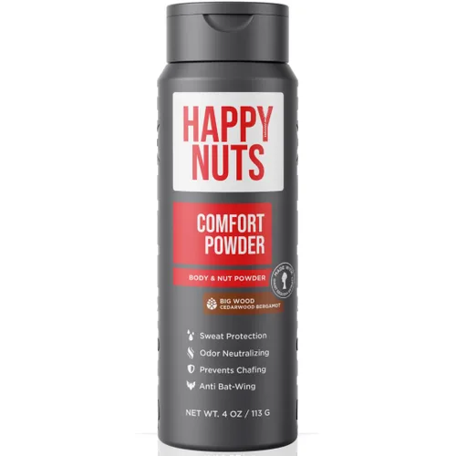 Miniatura 9 de HAPPY NUTS Desodorante en polvo Comfort para hombres: antirozaduras, sudor y control de olores para picazón deportista, sin aluminio, regalo