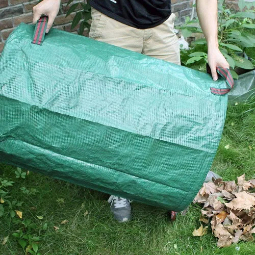 Miniatura 3 de IME Bolsa de hojas de césped reutilizable para jardinería, 272L, verde, 1 unidad