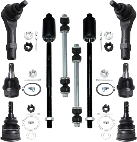 Miniatura 281 de Detroit Axle – Kit de suspensión delantera para Hyundai 2013-2018 Santa Fe 2 enlaces de barra de estabilizador 4 varillas de amarre interiores