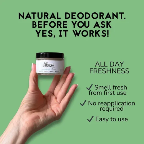 Miniatura 2 de The Natural Deodorant Co, Bálsamo desodorante activo cilantro y lima, 1.94 oz, sin aluminio, sin plástico, extra fuerte