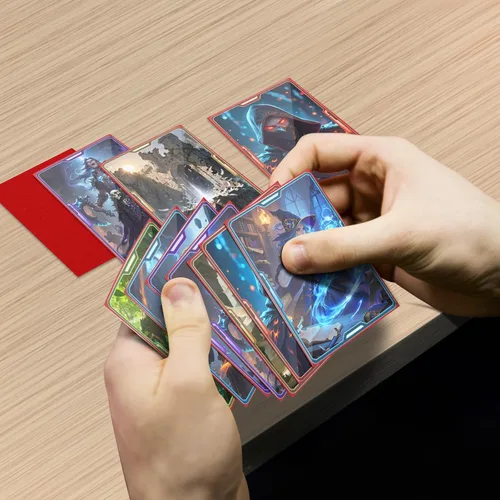 Miniatura 6 de Fundas para tarjetas coleccionables de ajuste perfecto, fundas mate TCG, protector de tarjetas deportivas suave para fotocartas, fácil de barajar