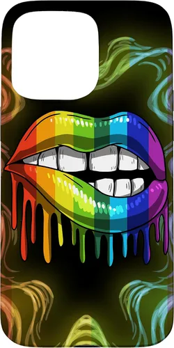Miniatura 31 de Rainbow Lip Drip Lesbiana Gay Pride Bisexual Transgénero LGBT Funda para iPhone 17