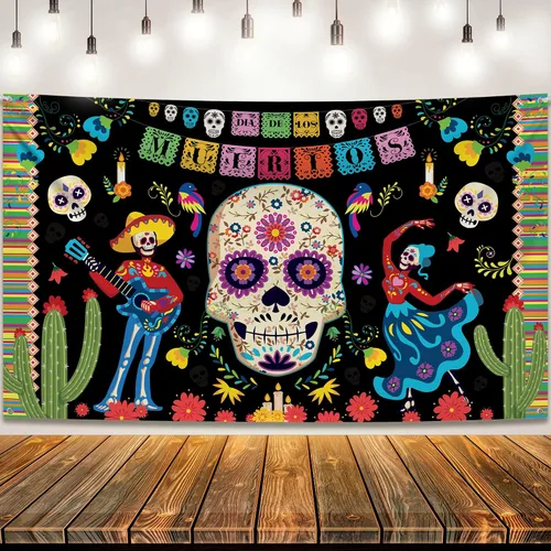 Miniatura 9 de KatchOn Cartel naranja de feliz Halloween, extra grande de 72 x 44 pulgadas, telón de fondo de calabaza para decoraciones de fiesta y fotografía