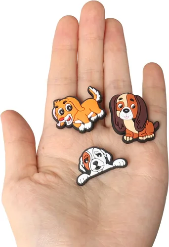 Miniatura 2 de Dijes de decoración de zapatos de perro, 25 piezas de lindos dijes de perros para zapatos, cachorros, zapatos de mascotas para adultos, amantes