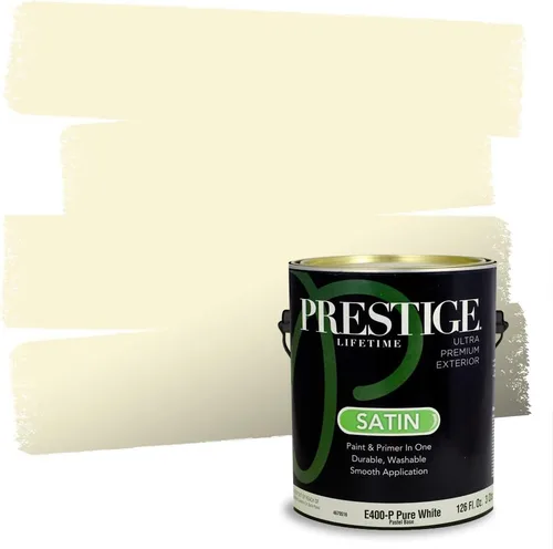 Miniatura 97 de PRESTIGE Pinturas Pintura Exterior e Imprimación En Uno, 1 Galón, Satinado, Pareja Comparable de Benjamin Moore* Amarillo* 320BM-PCM