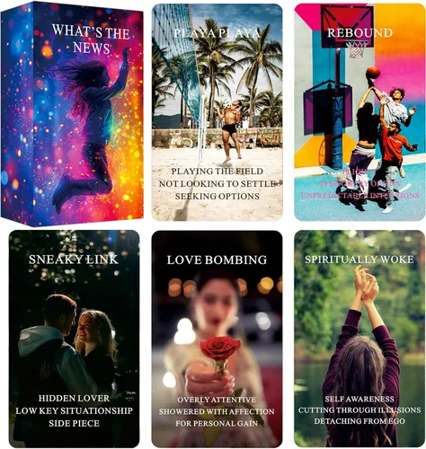 ¿Qué hay de nuevo? Cartas del Oráculo de Situaciones, Cartas de Tarot para Principiantes, Mazo de Oráculos Utilizado para Amor, Carrera y Relaciones