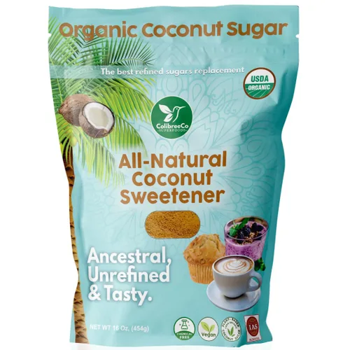 Miniatura 9 de Colibreeco, Azúcar de coco orgánico, 1 libra (paquete de 2): perfecto para endulzar bebidas y recetas Sustituto de azúcar de bajo índice