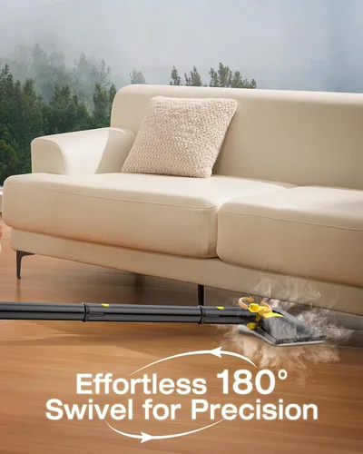 Miniatura 5 de LABIGO Trapeador de vapor 10 en 1 con vaporizador de mano desmontable, tanque de 350ml, calentamiento en 10s, vaporizador de 248°F, control de 2