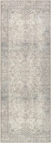 Miniatura 6 de Livabliss x Becki Owens Margot Medallion - Alfombra de pasillo, 2 pies 7 pulgadas x 7 pies 3 pulgadas, color gris claro
