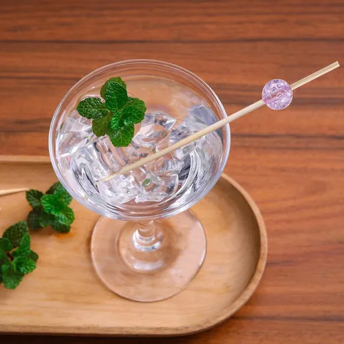 Miniatura 2 de 200 piezas de palillos de cóctel, palillos de dientes de 4.7 pulgadas para aperitivos, brochetas de bambú para cóctel y bebidas, postres
