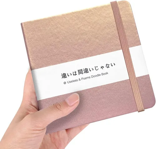 Miniatura 2 de Mifuner Cuadernos Mini de 5x5, 80gsm, Páginas en Blanco, Cuadernos de Bocetos, Diario de Viajes, Cuaderno de Bolsillo, Tapa Dura, Cuaderno de A-PU
