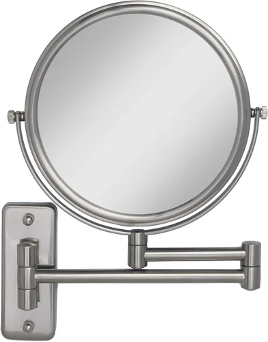 Miniatura 11 de Zadro Espejo de maquillaje para montar en la pared con aumento, espejo plegable de brazo extensible, espejo de tocador para ducha de pared, espejo