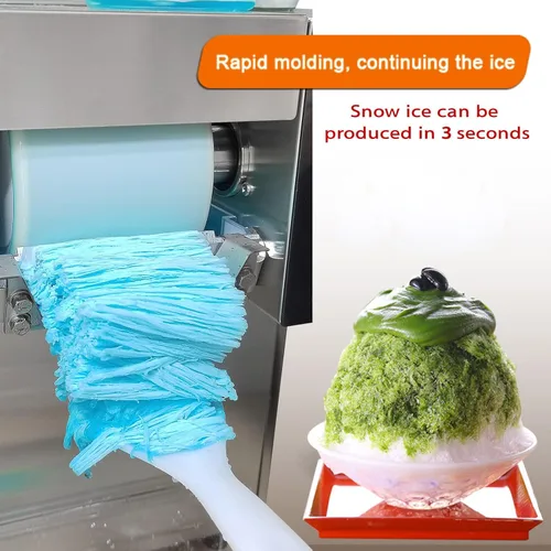 Miniatura 6 de Kolice Máquina eléctrica automática afeitada de hielo, máquina de afeitar de hielo de copo de nieve, máquina de hielo de copo de nieve de 198