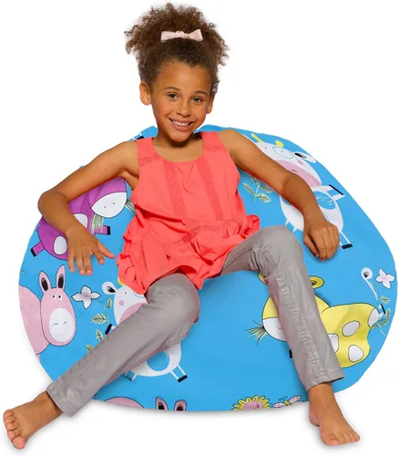 Miniatura 13 de Posh Beanbags - Sillón puff Azul Rey Sólido