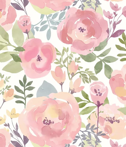 Miniatura 9 de Orainege Papel Tapiz Floral Despegar y Pegar Papel Tapiz 17.3pulg x 118.1pulg Papel Tapiz Autoadhesivo Papel de Contacto Boho Removible Papel Tapiz