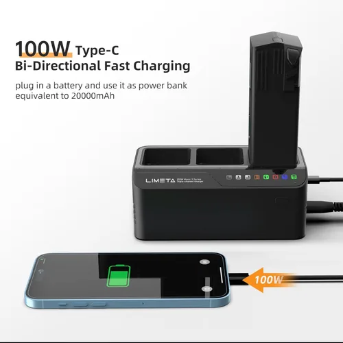 Miniatura 6 de LIMETA Mavic 3 Cargador de batería para DJI Mavic 3 pro Enterprise Classic Cine Thermal Drone Battery Pack 200W Estación de carga rápida Hub