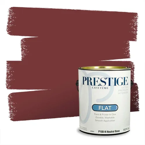 Miniatura 566 de Prestige Paints Pintura exterior e imprimación en uno, 1 galón, plano, coincidencia comparable de Valspar* Amber Rose*