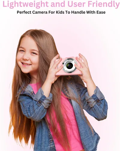 Miniatura 5 de Cámara digital 4K – Fotos de 48 MP, tarjeta SD de 32 GB y cordón incluidos, apta para viajes, cámara digital de apuntar y disparar, tamaño infantil