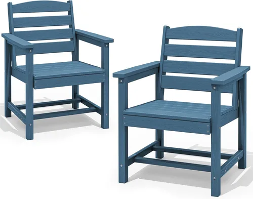 Miniatura 53 de SERWALL Juego de Mesa de Comedor de HDPE para Exteriores, Juego de 7 Piezas de Mesa de Comedor al Aire Libre con Mesa con Corte para Agujero de Gris