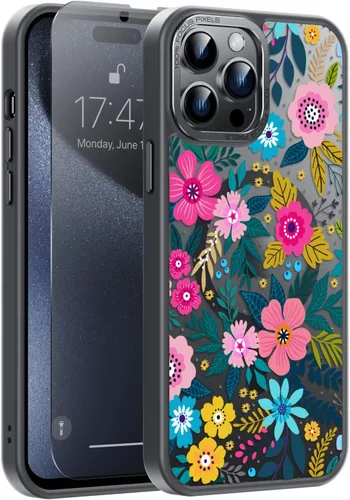 Miniatura 92 de Goodon Funda para iPhone 17 Pro con protector de pantalla de privacidad, compatible con Magsafe, a prueba de golpes, translúcida mate, bonita funda