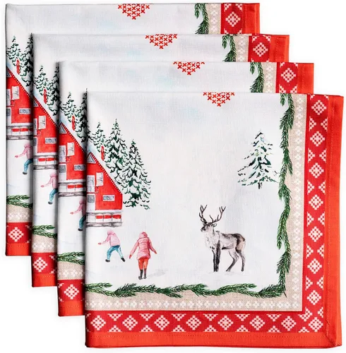 Miniatura 94 de Maison d' Hermine Happy Florals - Juego de 4 servilletas 100% algodón suave y cómodo perfectas para cenas familiares, bodas, fiestas de cóctel, 063