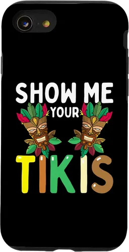 Miniatura 13 de Carcasa divertida para iPhone 14 Show Me Your Tikis Boobs Aloha Hawaii Luau