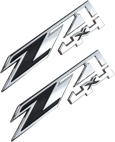 Miniatura 7 de Aimoll 2 piezas. Emblemas Z71 4x4 para GMC Chevy Silverado Sierra Tahoe Suburban Nuevo 1500 2500 3500 adhesivo (Negro Rojo)