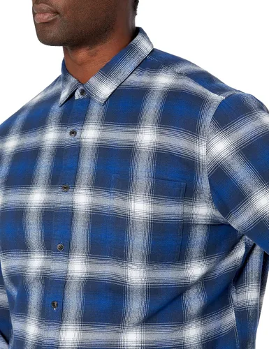 Miniatura 4 de Tienda Essentials - Camisa de franela para hombre de ajuste delgado y manga larga