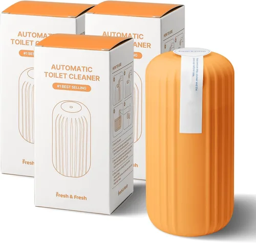 Miniatura 17 de Fresh & Fresh Limpiadores automáticos para inodoros – 3 botellas (hasta 2500 descargas/botella), limpiador comercial y residencial de 3 a 4 meses
