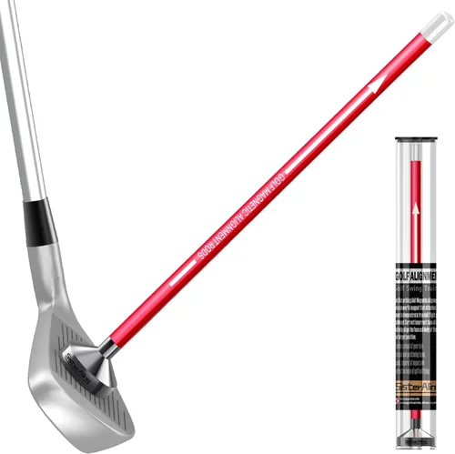 Miniatura 9 de Varillas de alineación magnéticas de golf, palos de alineación para palos de golf, accesorios magnéticos para ayudar a entrenar el swing de golf