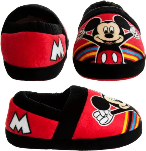 Miniatura 5 de Disney Mickey Mouse Boys Slippers - Plush Lightweight Warm Comfort Soft Aline House Kids Shoes Slippers (ToddlerLittle Kid)