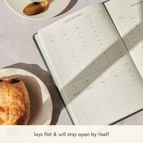 Miniatura 5 de Kunitsa Co. Cuaderno de Recetas - Regalo de Recuerdo, Libro en Blanco de Recetas de Tapa Dura para Escribir Tus Propias Recetas con Sugerencias