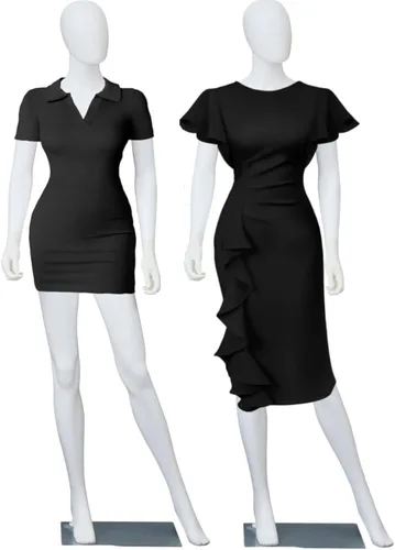 Miniatura 11 de Kinsuite Maniquí de Cuerpo Completo Femenino con Soporte Ajustable Extraíble - Forma de Maniquí Femenino para Disfraces, Exhibición Realista