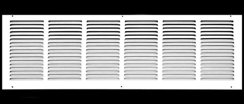Miniatura 43 de HVAC Premium 30' x 10' [Abertura de conducto] Rejilla de aire de retorno de acero estampado plano - Pared lateral y techo - Cubierta de conducto