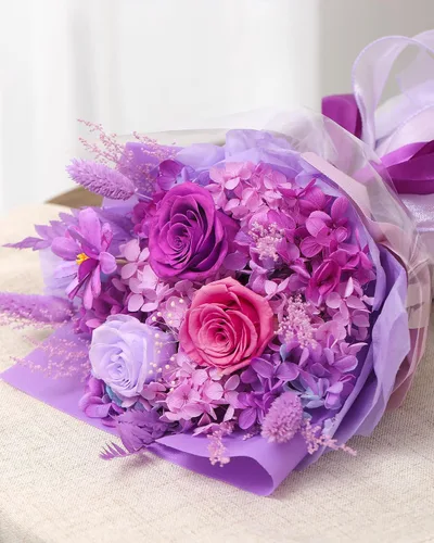 Miniatura 5 de BestFlower Ramo de flores para el día de la madre, regalos para mamá, ramo de rosas para mujeres, mamá, esposa de hija, flores frescas