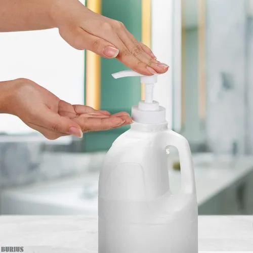 Miniatura 5 de Dispensador de bomba de galón, dispensador de lavandería de 1 galón para detergente líquido, botella de 1 pulgada, dispensador de desinfectante
