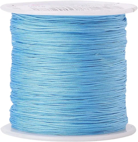 Miniatura 7 de Pandahall - Cordón de nailon trenzado de 0.020 in, cuerda de nailon trenzado de 150 yardas con carrete de plástico para hacer joyas y manualidades