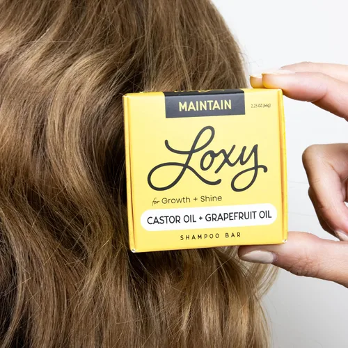 Miniatura 7 de Loxy Maintain - Jabón en barra de champú para el crecimiento y brillo del cabello, aceite de pomelo y aceite de ricino, vitamina B5 y E, vegano