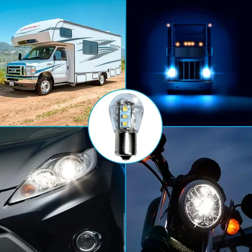 Miniatura 4 de HQRP Paquete de 2 bombillas LED para faros delanteros compatibles con John Deere LTR166 LTR180 LT133 LT150 LT155 LT160 LT166 LT170 LT180 LX255 LX266