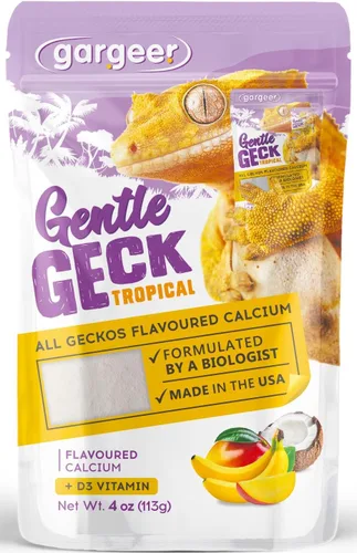 Miniatura 7 de Gargeer 4 onzas de calcio reptil con vitamina D3, sin fósforo, polvo ultrafino. Polvo puro, mezcla de frutas reales saborizadas, suplemento listo