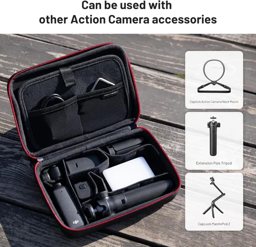 Miniatura 6 de PGYTECH Estuche de transporte para cámara, bolsa de almacenamiento, carcasa rígida a prueba de salpicaduras para OSMO Action 6/5 Pro/Pocket 4/3/Xtra